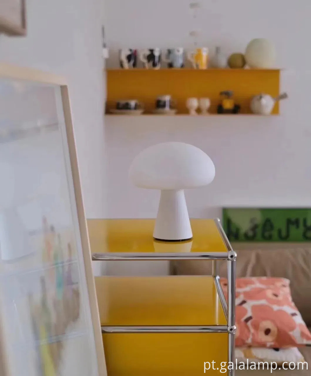 Luminosa luminária de cogumelos rgbw para camping e festas Night Light